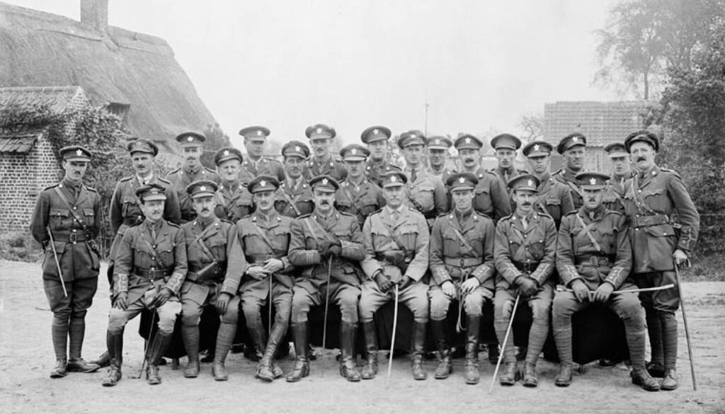 283_Officers (2nd Canadian Infantry Battalion). July, 1916.